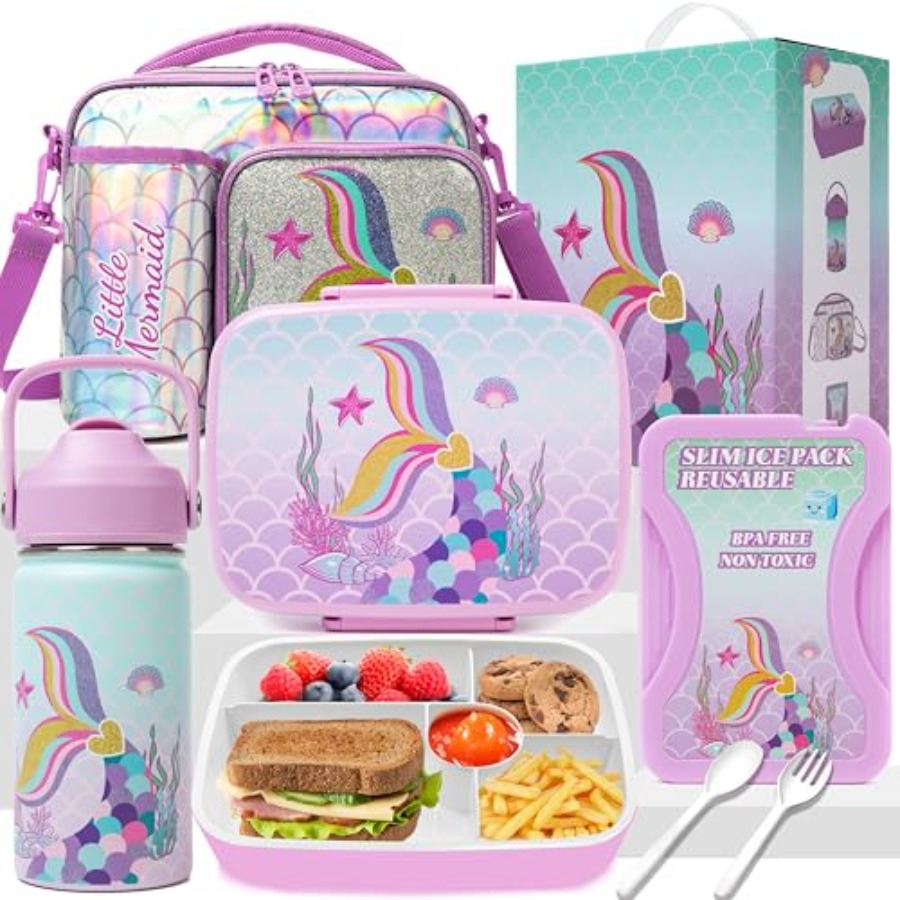Stainless Lunch Box - Mermaid Bento Box for Lunch Boxs