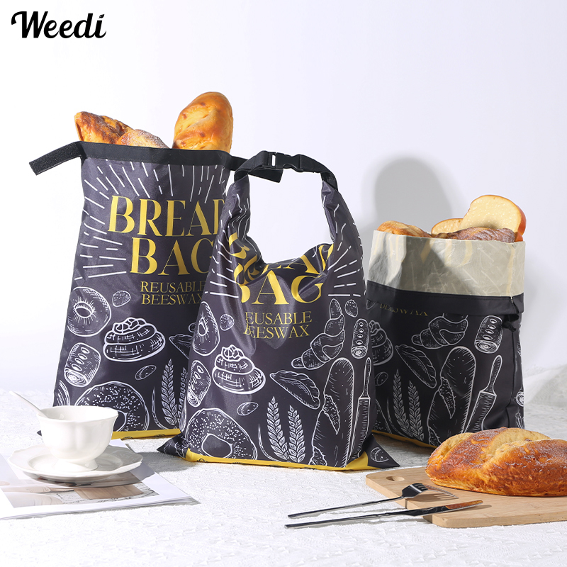 Beeswax Food Wrap - Weedi Fresh Keeping Beeswax Bread Bag