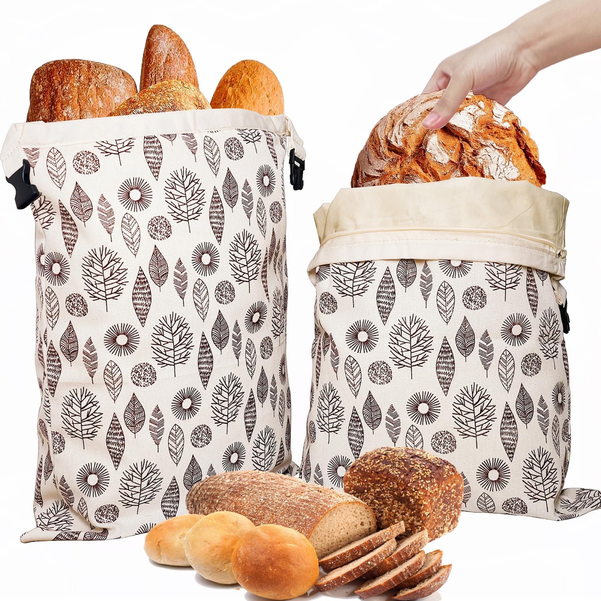 Beeswax Food Wrap - Reusable Beeswax Bread Bags for Freezer