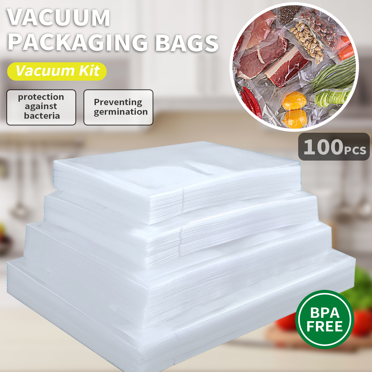 Food Storage Machine - Vacuum Sealing Machine Accessories，Food preservation bag,