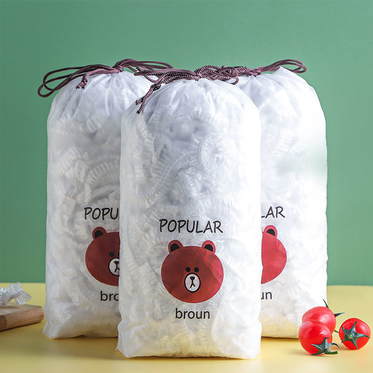 Food Storage Zip Bags - 300PCS Disposable Food Keeping Film Kitchen