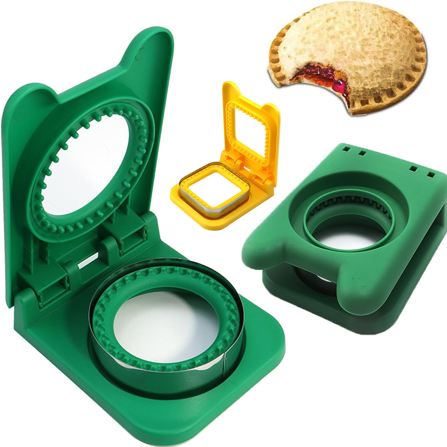 Stainless Lunch Box - Kids Lunch Sandwich Cutter and Sealer,