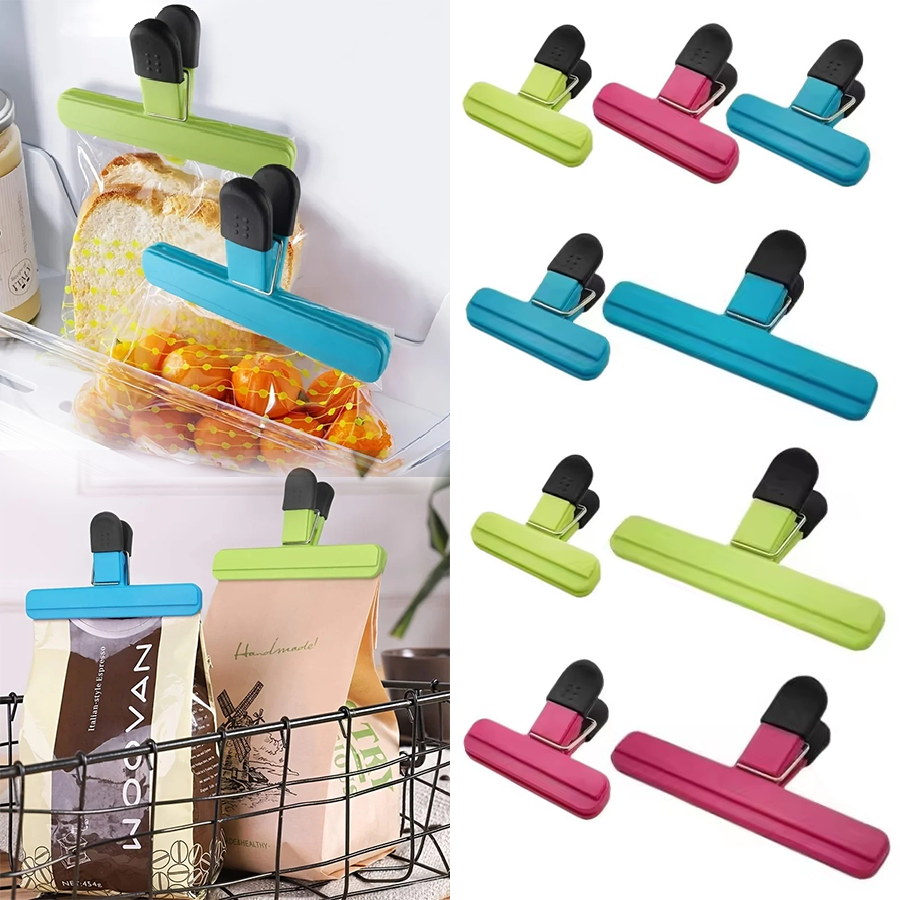 Food Storage Bags Reusable - 3-12PCS Multi Purpose Sealing Clip Durable