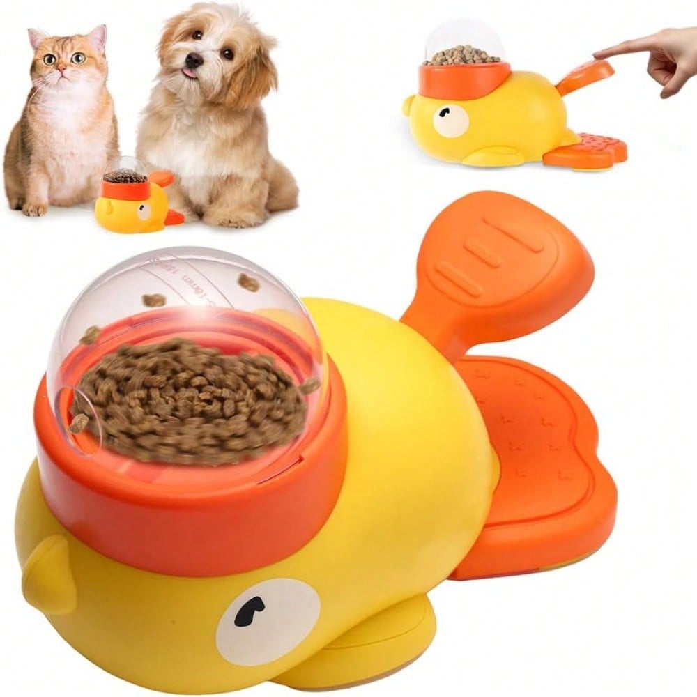 Food Storage Yellow - 2-In-1 Dog Interactive Slow Feeder Bowls