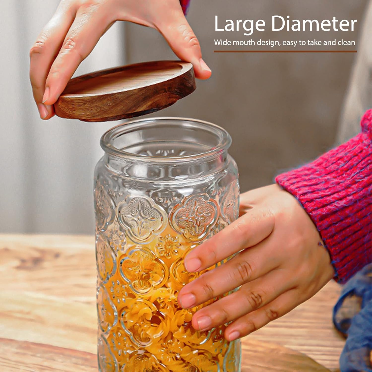 35oz/1000ml Glass Storage Jars - đánh giá và giá Food Storage Large