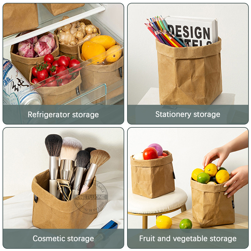 Kraft Paper Bag Washable Paper - đánh giá và giá Food Storage Bags Reusable