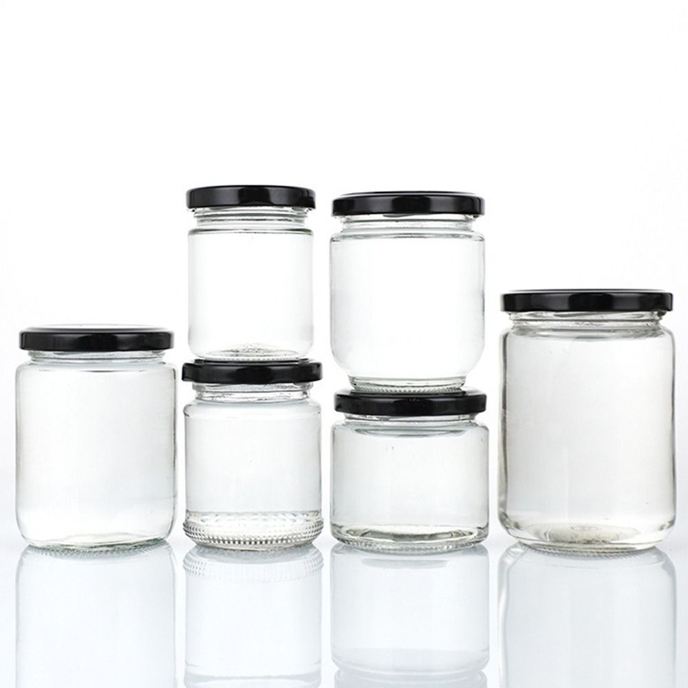 1Pcs with Black Airtight Lids  - đánh giá và giá Food Storage Glass Round