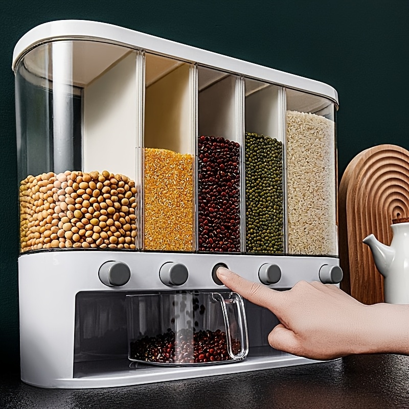 1pc Large Capacity Dry Food Di - đánh giá và giá Food Storage Glass Round