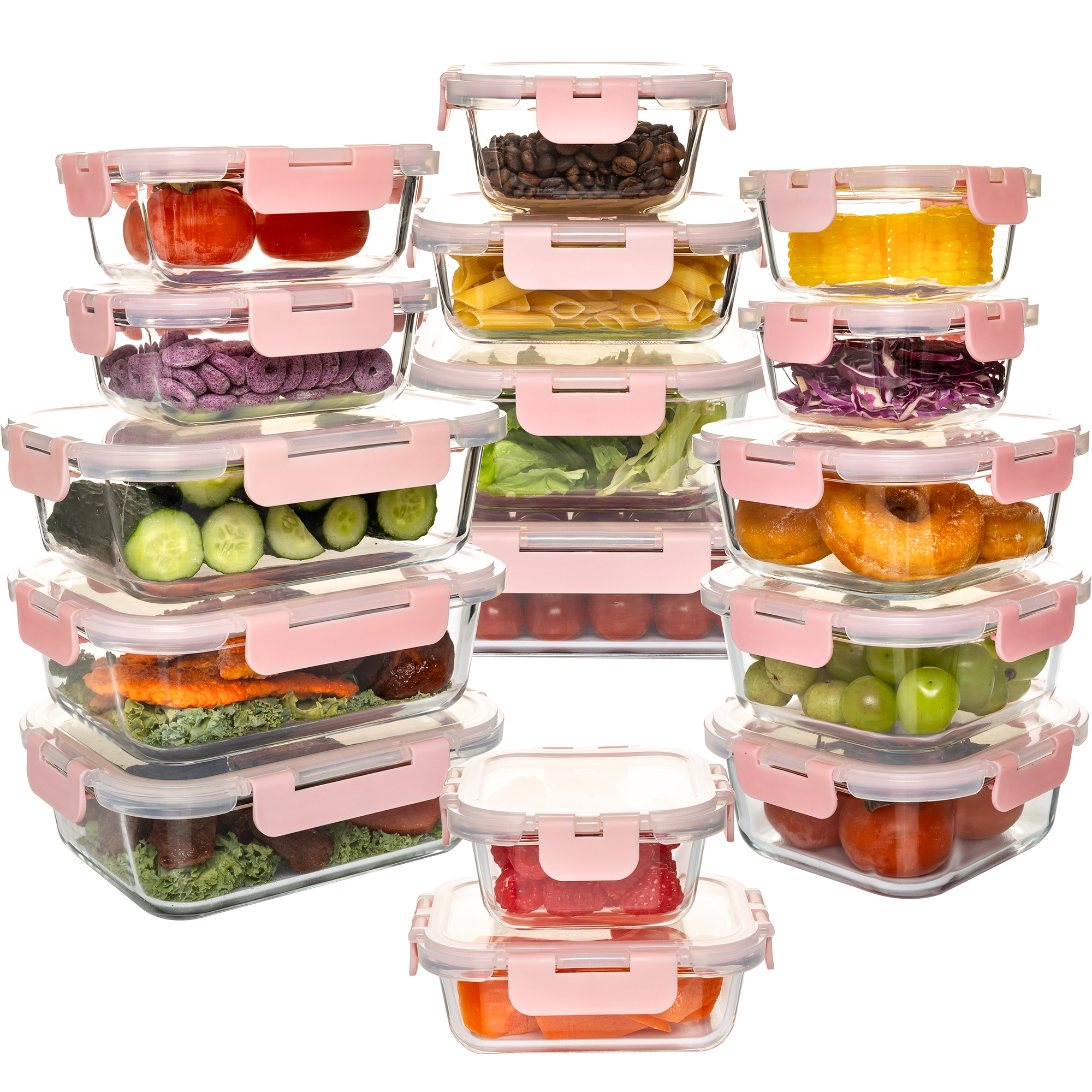 16-Piece Glass Food Storage Co - đánh giá và giá Food Storage Order
