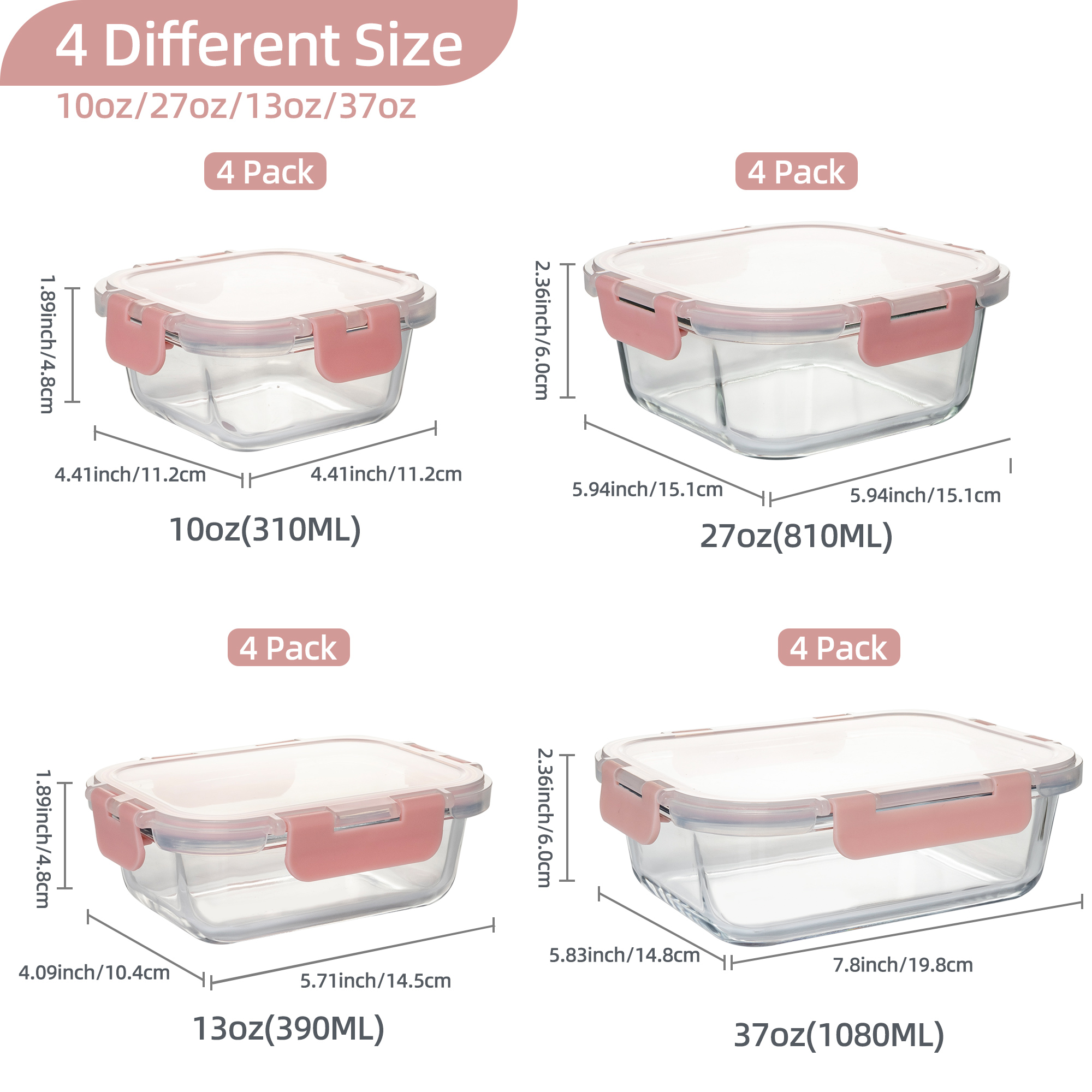 16-Piece Glass Food Storage Co - đánh giá và giá Food Storage Order