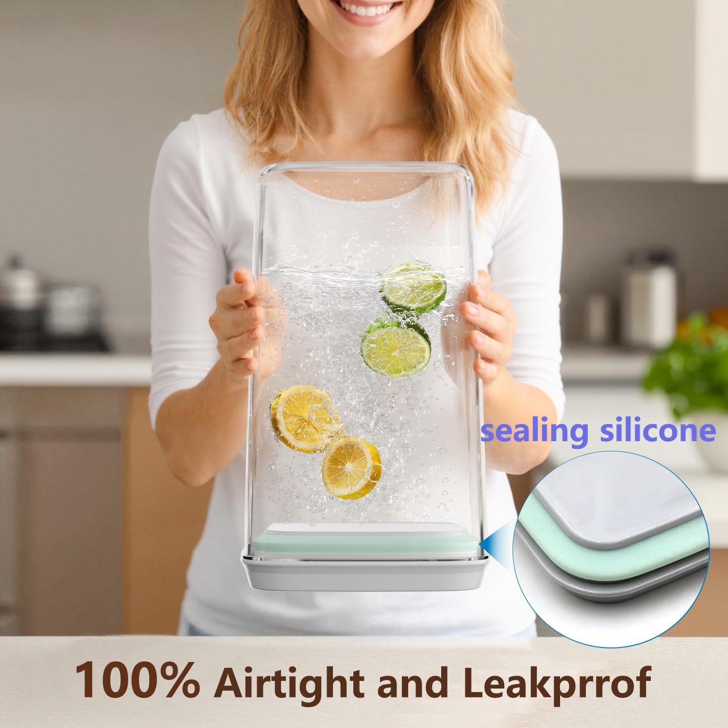 4 Pcs Large Pop Airtight Food  - đánh giá và giá Food Storage Large