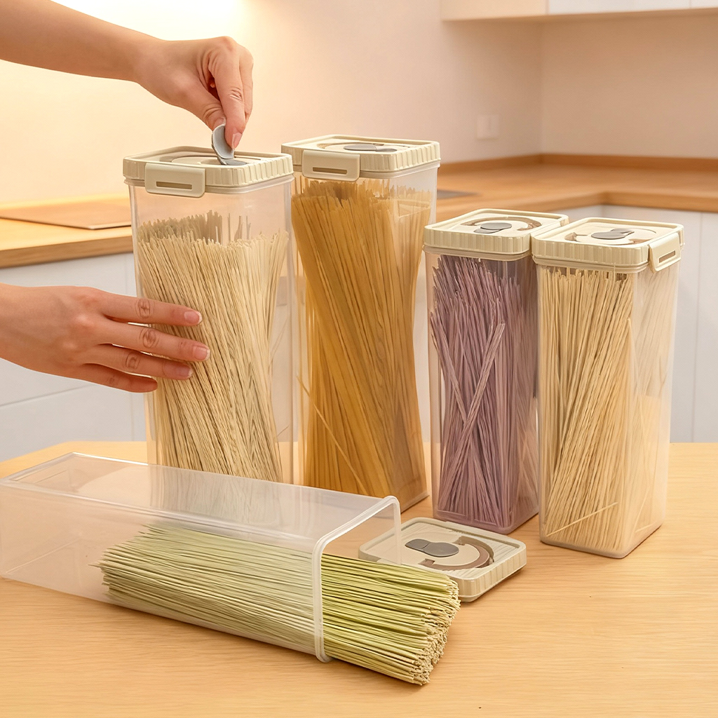 Noodles Sealed Storage Box Wit - đánh giá và giá Food Storage Order