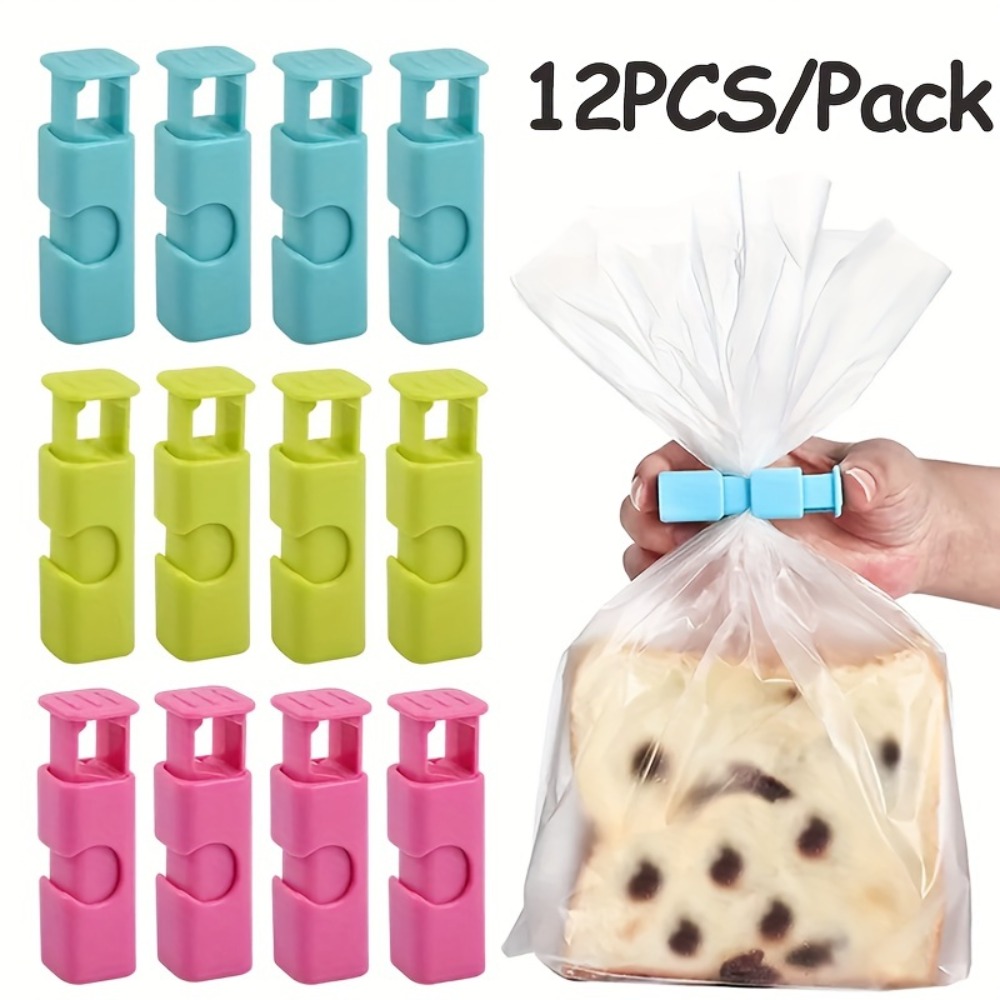 Food Bag Sealing Clips 12 Pcs  - đánh giá và giá Food Storage Bags Reusable