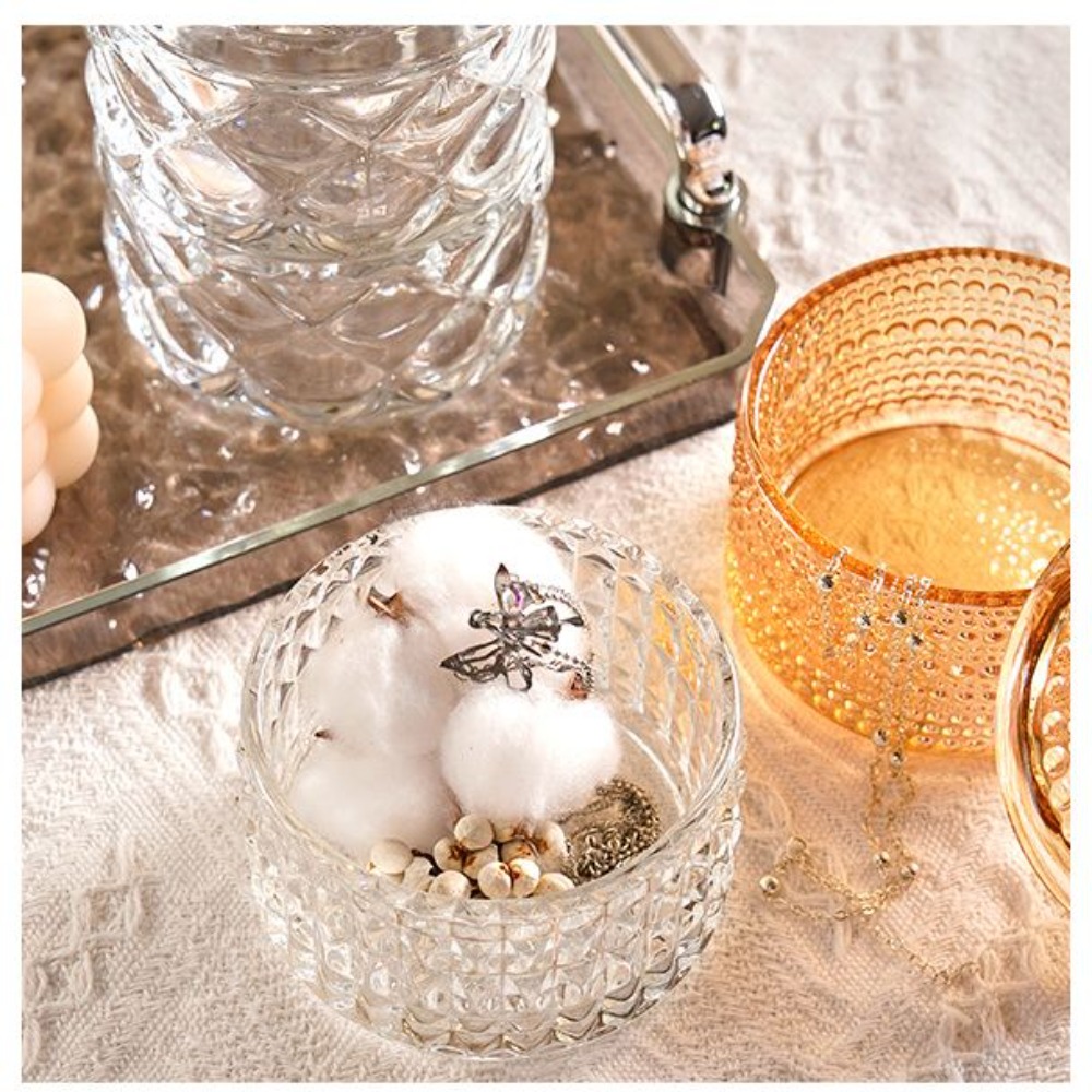 European Creative Luxury Cryst - đánh giá và giá Food Storage Glass Round