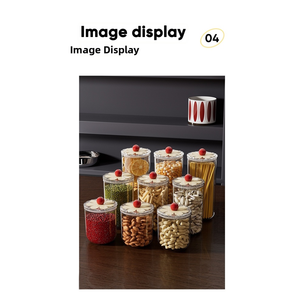 Food-Grade Sealed Storage Jar  - đánh giá và giá Food Storage Glass Round