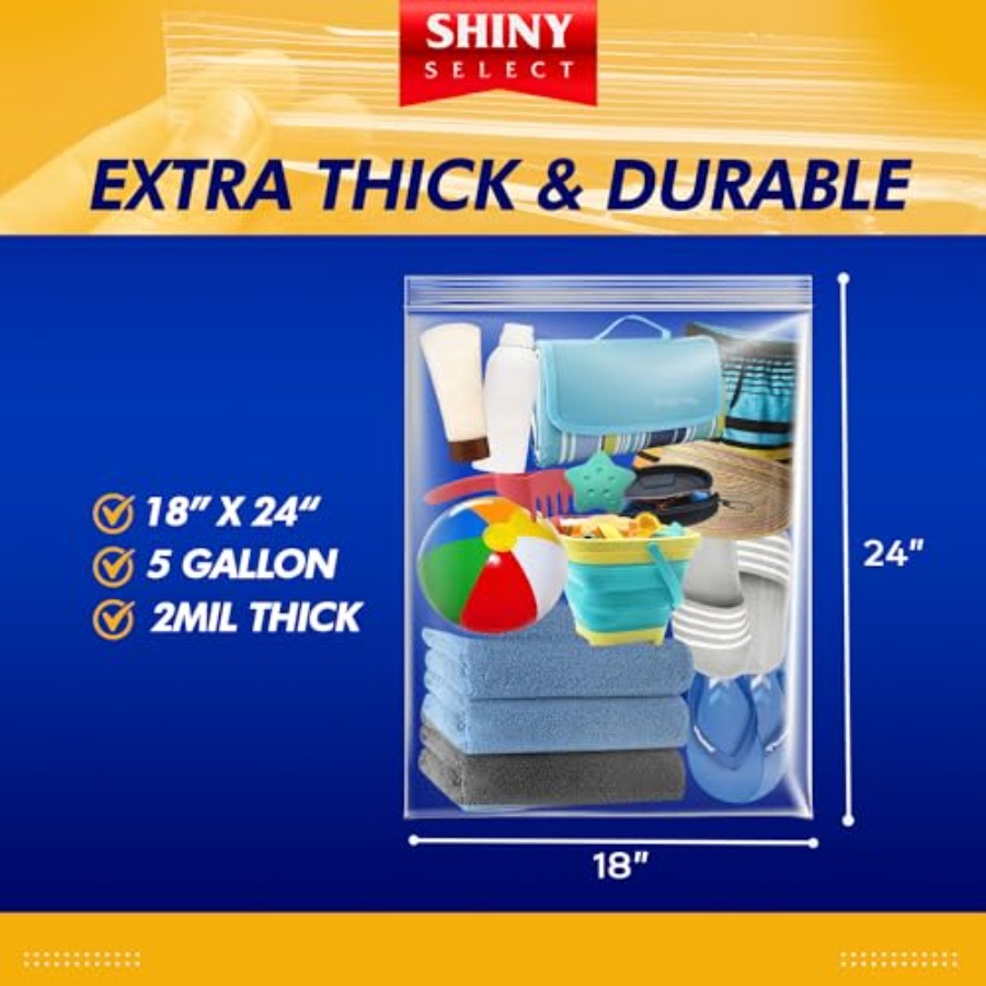 5 Gallon X-Large Storage Bags  - đánh giá và giá Food Storage Zip Bags