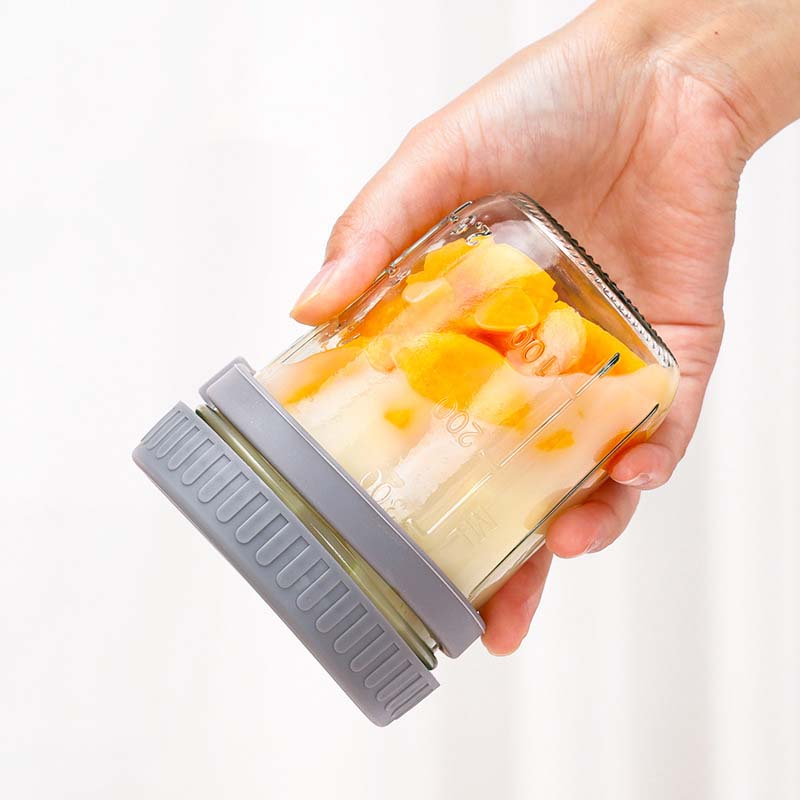 Overnight Oats Container with  - đánh giá và giá Food Storage Glass Round