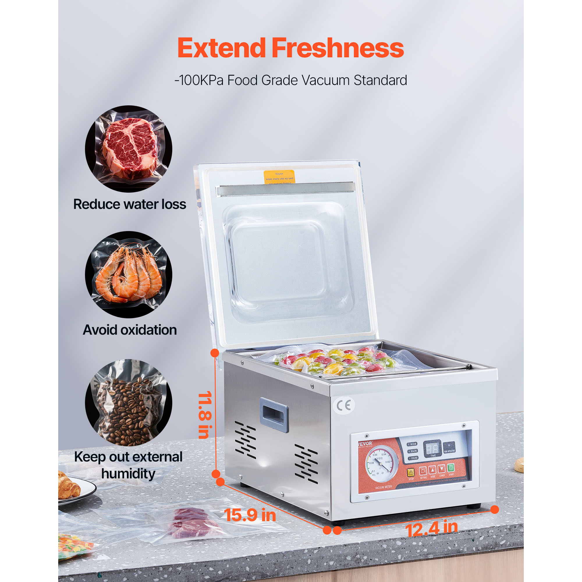 Vacuum Sealer Machine with 6.5 - đánh giá và giá Food Storage Glass Round