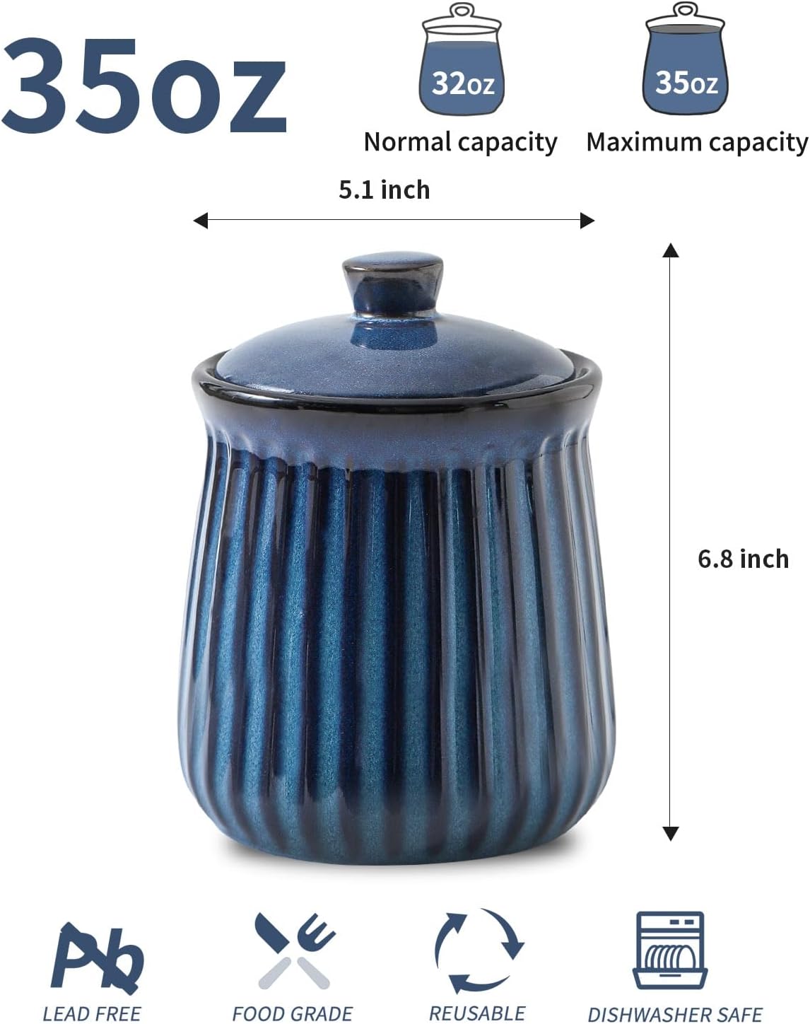 Ceramic Storage Containers, 35 - đánh giá và giá Food Storage Plastic