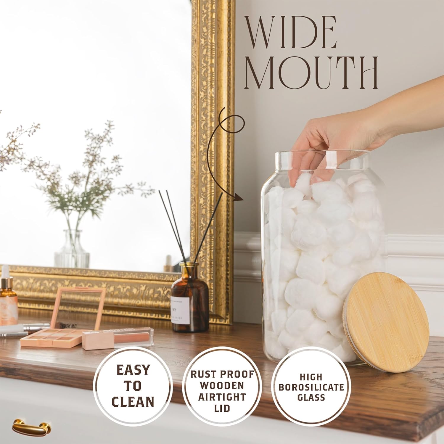 1 Gallon Glass Large Jar with  - đánh giá và giá Food Storage Plastic