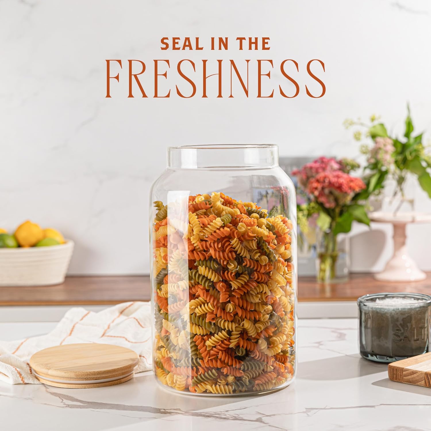1 Gallon Glass Large Jar with  - đánh giá và giá Food Storage Plastic