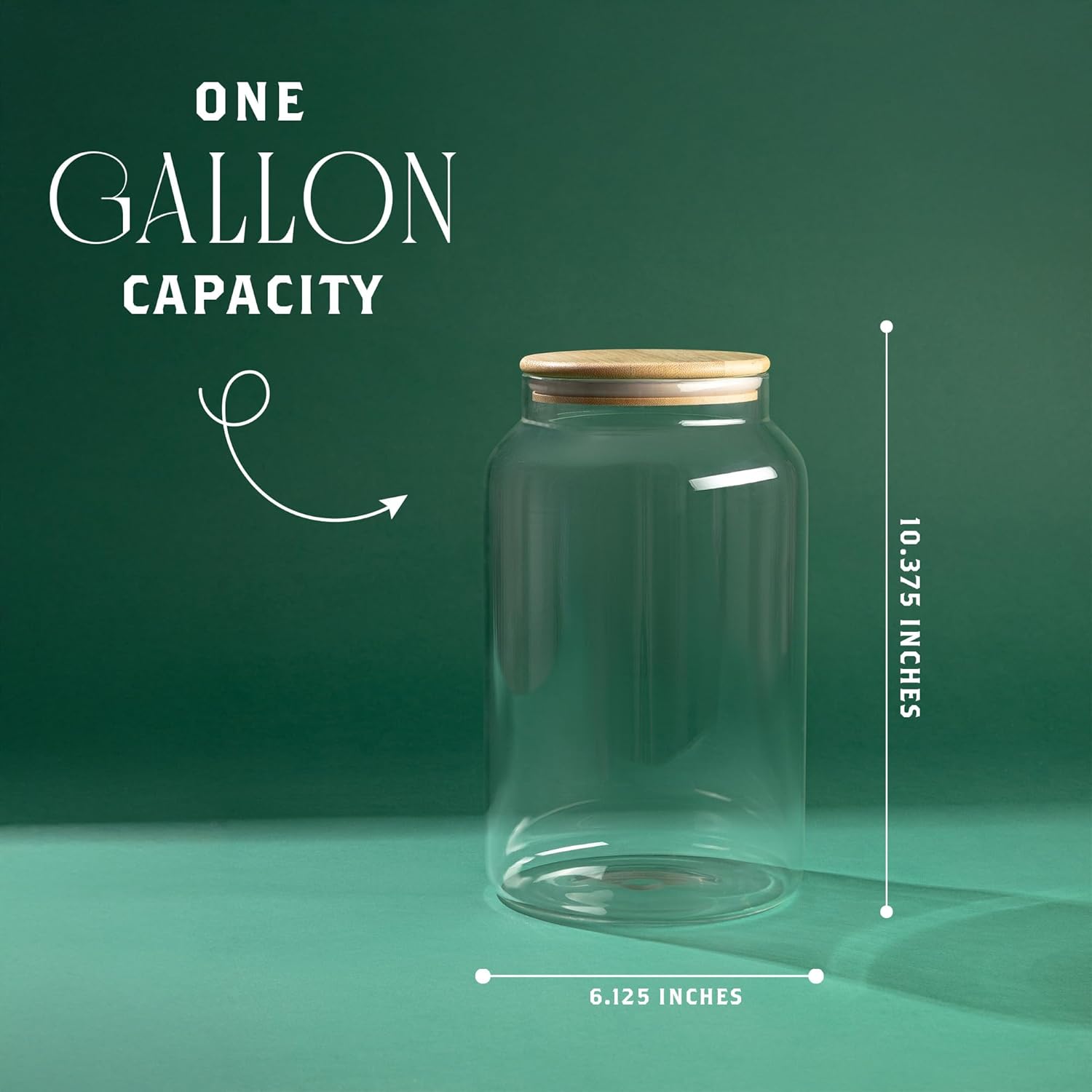 1 Gallon Glass Large Jar with  - đánh giá và giá Food Storage Plastic