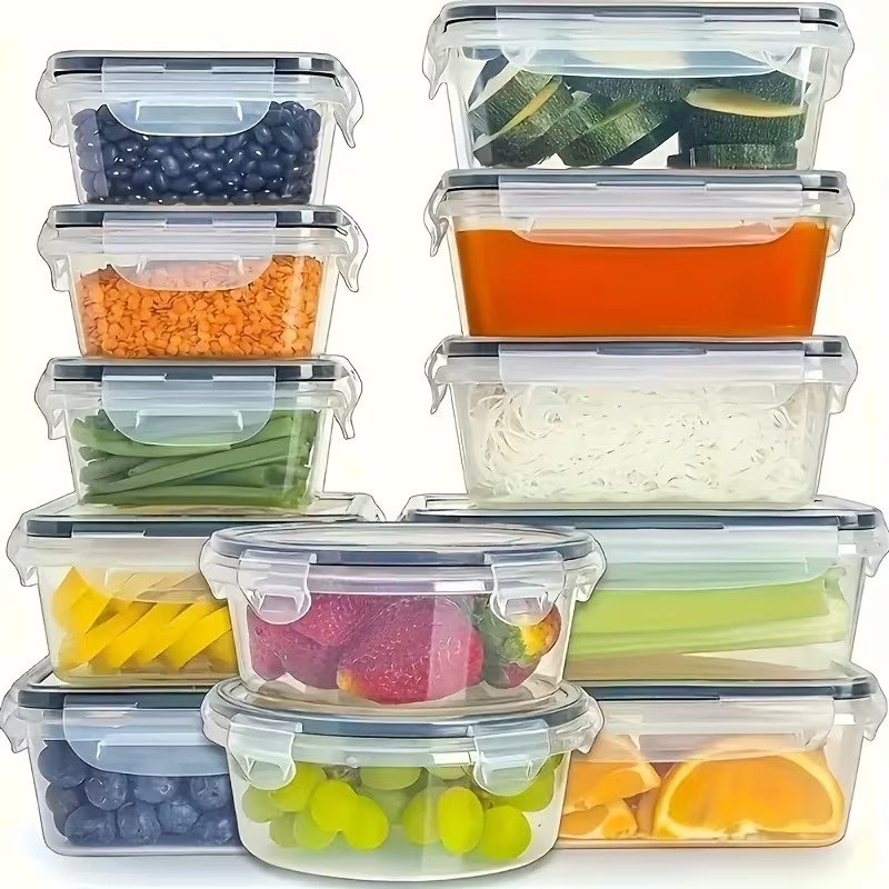 4-Piece Clear Food Storage Con - đánh giá và giá Food Storage Order