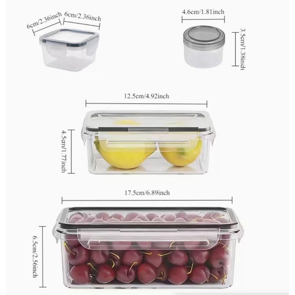 4-Piece Clear Food Storage Con - đánh giá và giá Food Storage Order
