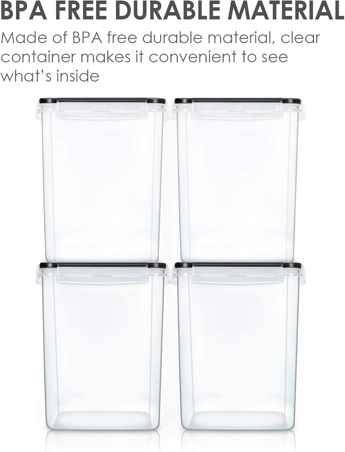 4 PCS Large Food Storage Conta - đánh giá và giá Food Storage Plastic