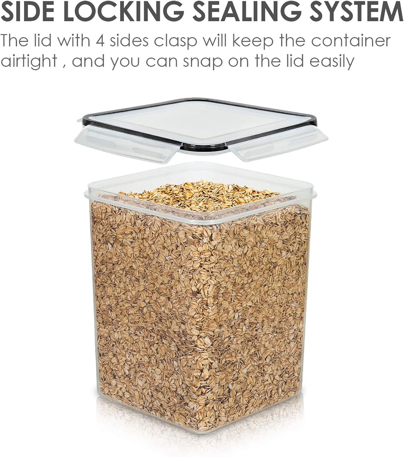 4 PCS Large Food Storage Conta - đánh giá và giá Food Storage Plastic