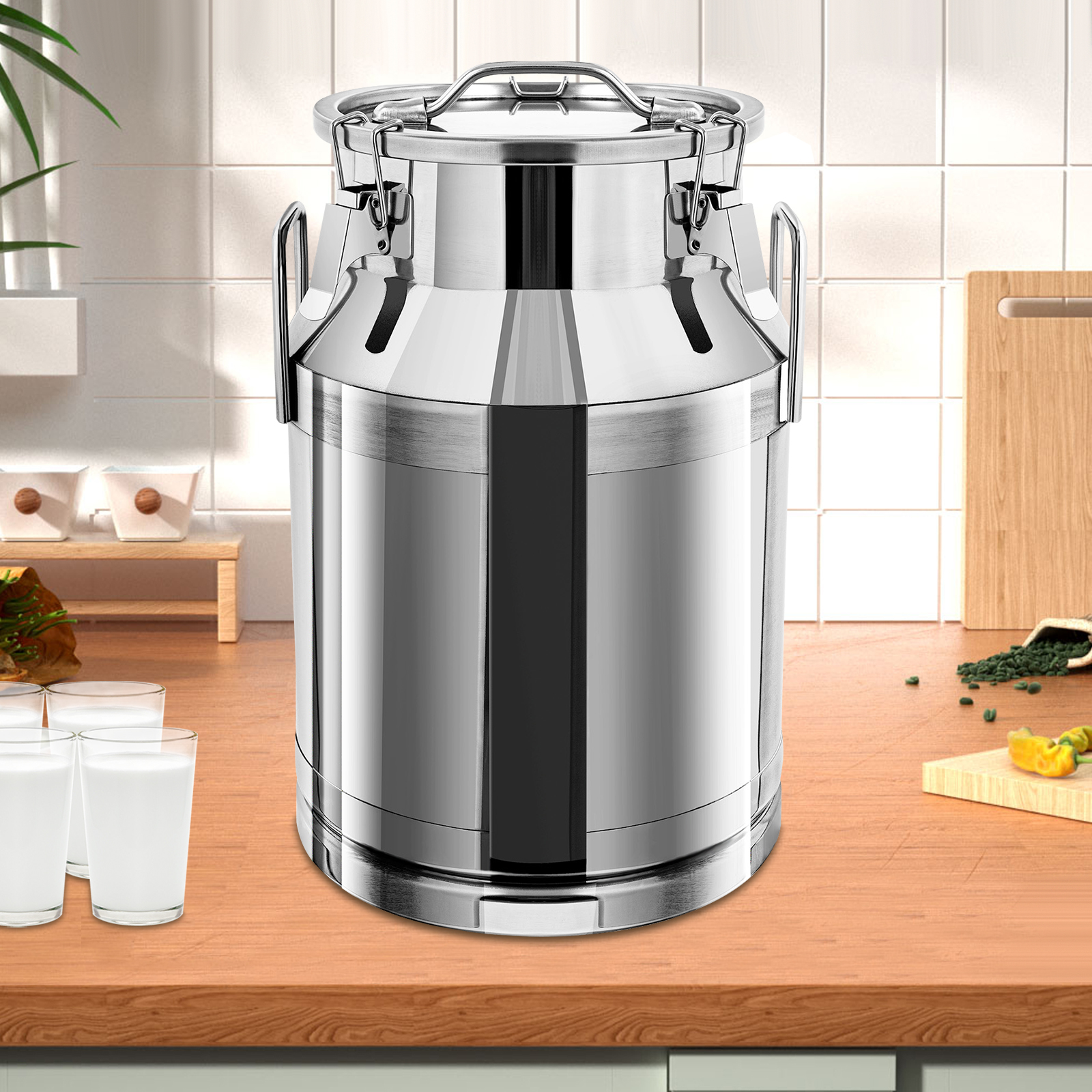 3L Milk Can Stainless Steel Fo - đánh giá và giá Food Storage Large
