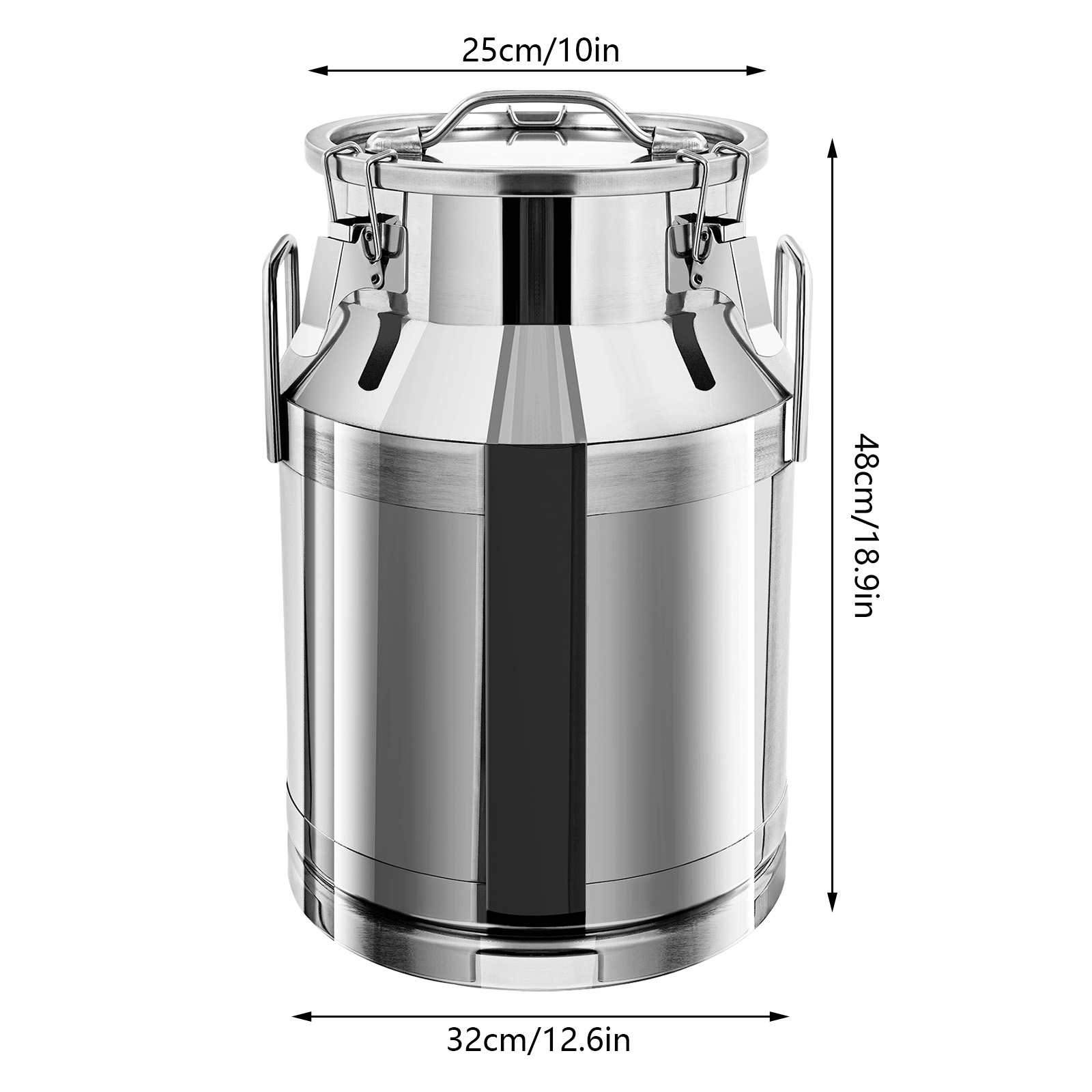 3L Milk Can Stainless Steel Fo - đánh giá và giá Food Storage Large