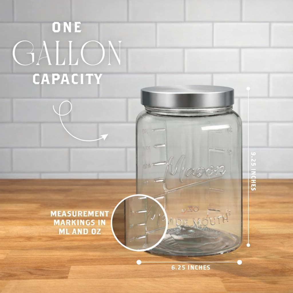 Extra Large    Jar - 1 Gallon  - đánh giá và giá Food Storage Large