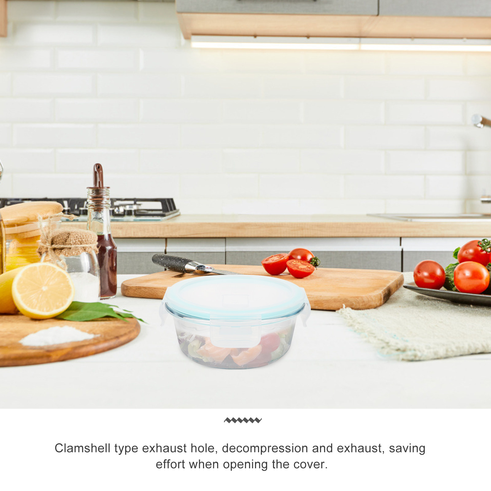3Pcs Round Food Storage Contai - đánh giá và giá Food Storage Glass Round
