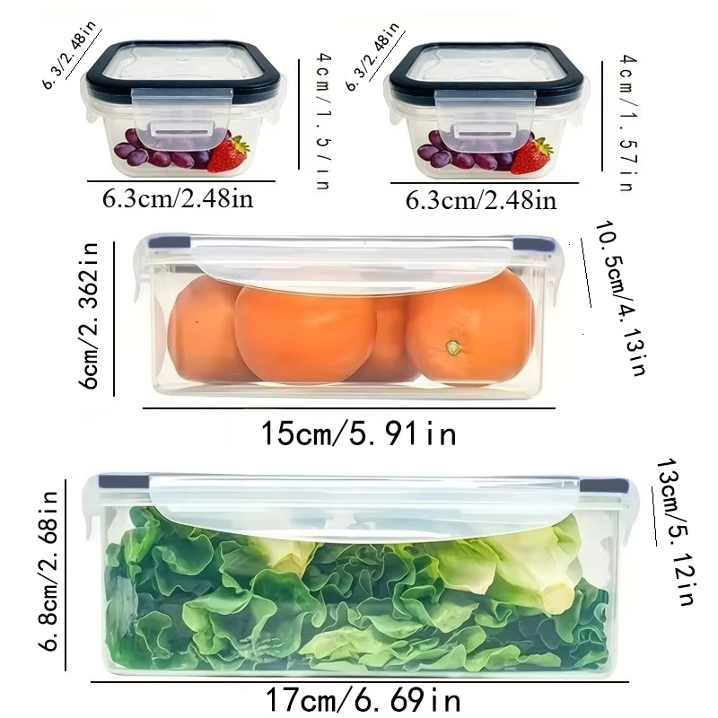 8Pcs Set Includes 4 Containers - đánh giá và giá Food Storage Order