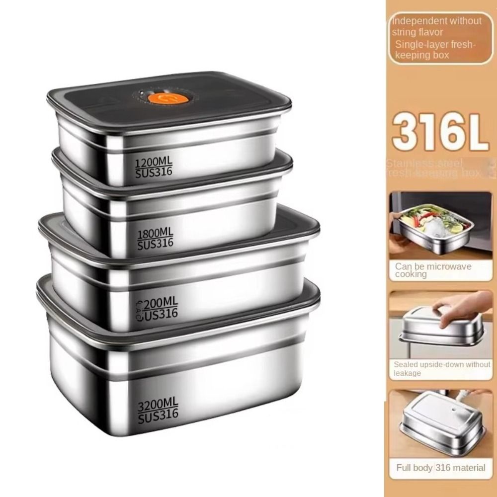 Stainless Steel Camping Lunch  - đánh giá và giá Stainless Lunch Box