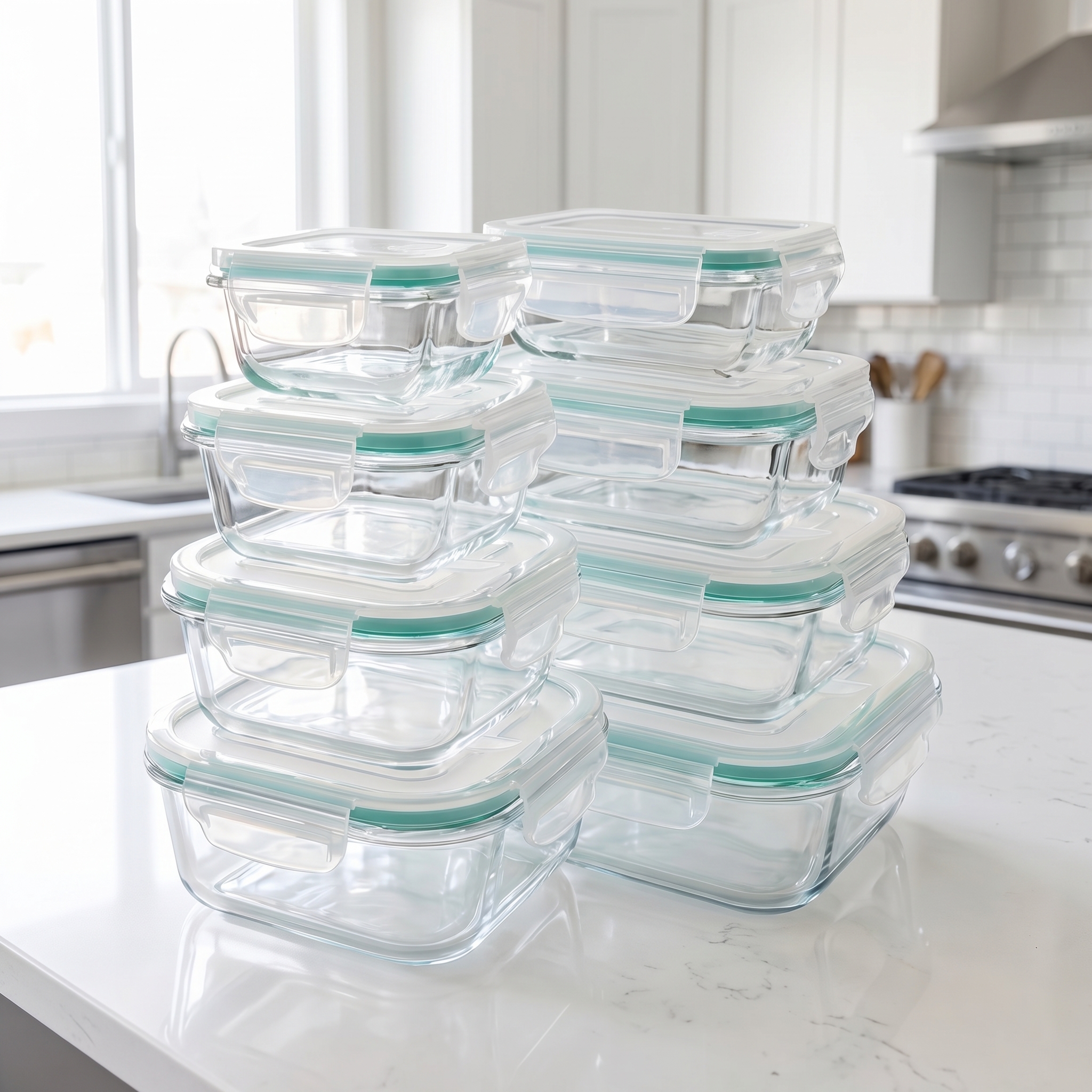 A set of 8 food storage contai - đánh giá và giá Food Storage Order