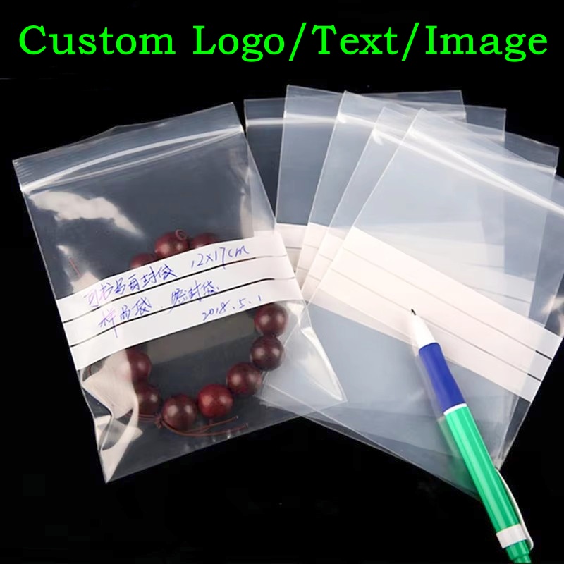 200PCS PE Clear Plastic Writin - đánh giá và giá Food Storage Zip Bags