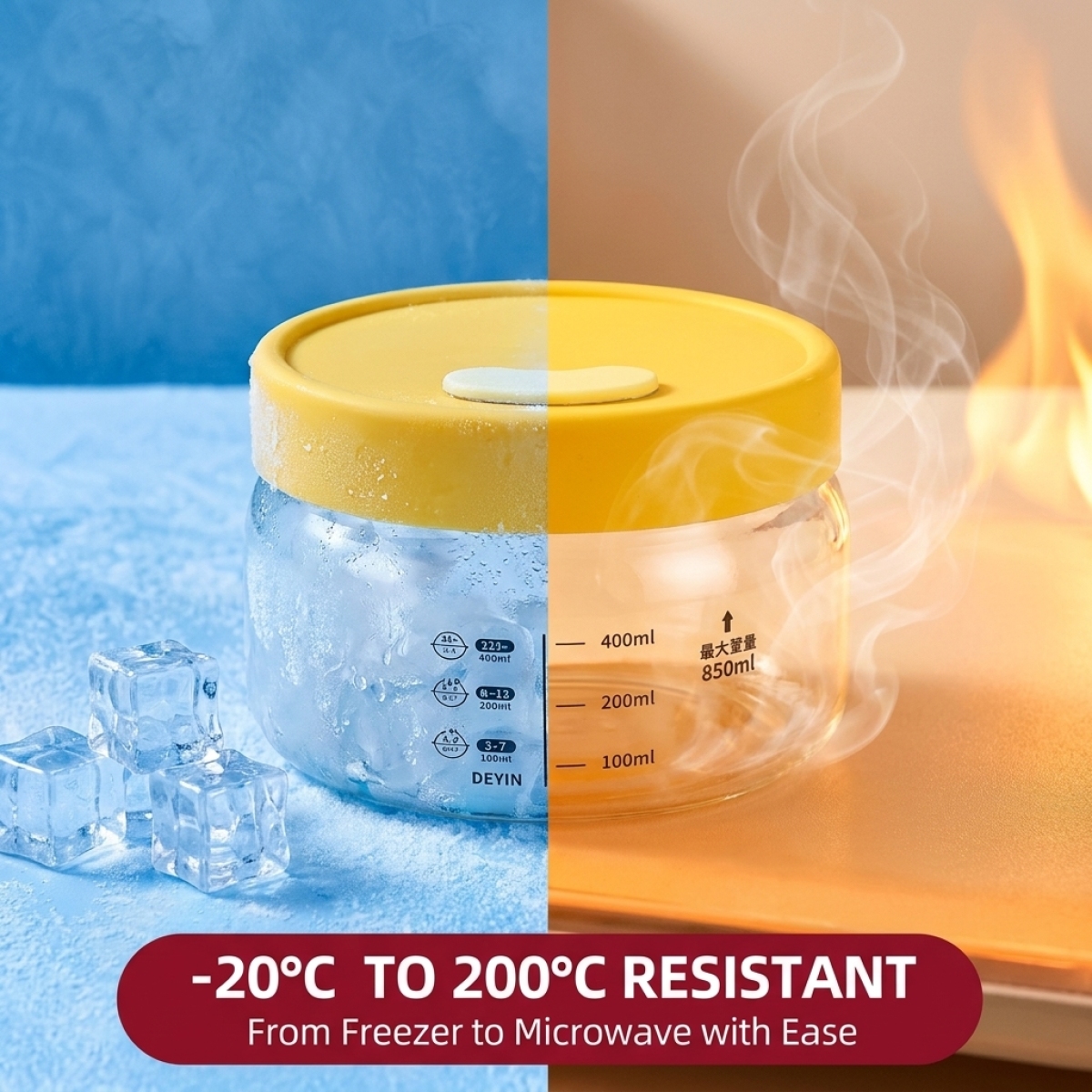 Leakproof Glass Food Storage C - đánh giá và giá Food Storage Yellow