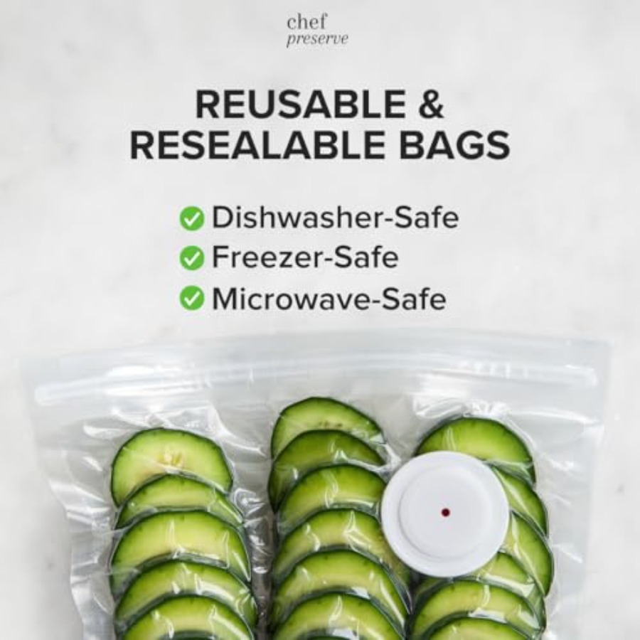 Reusable Vacuum Sealer Bags fo - đánh giá và giá Food Storage Bags Reusable