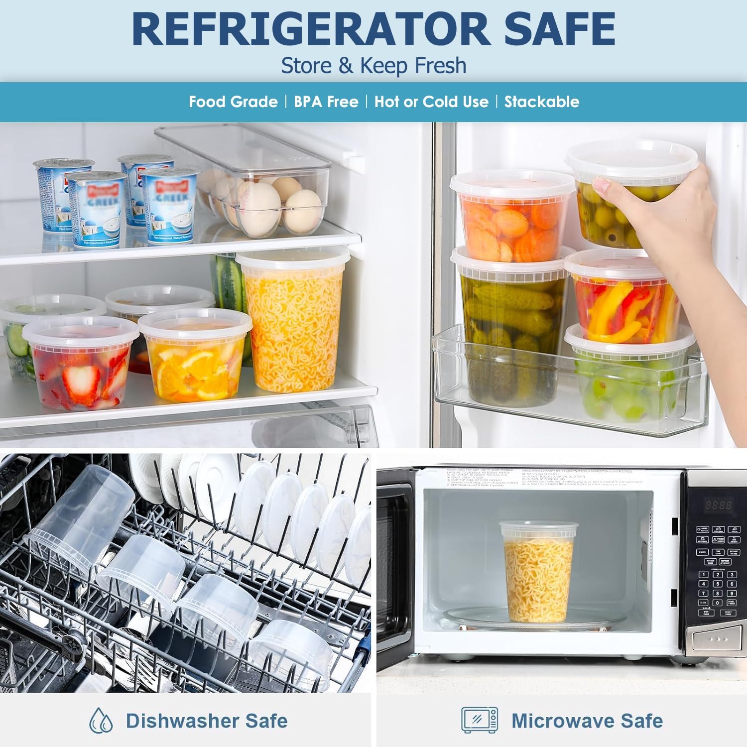 24pcs Deli Food Storage Contai - đánh giá và giá Food Storage Order