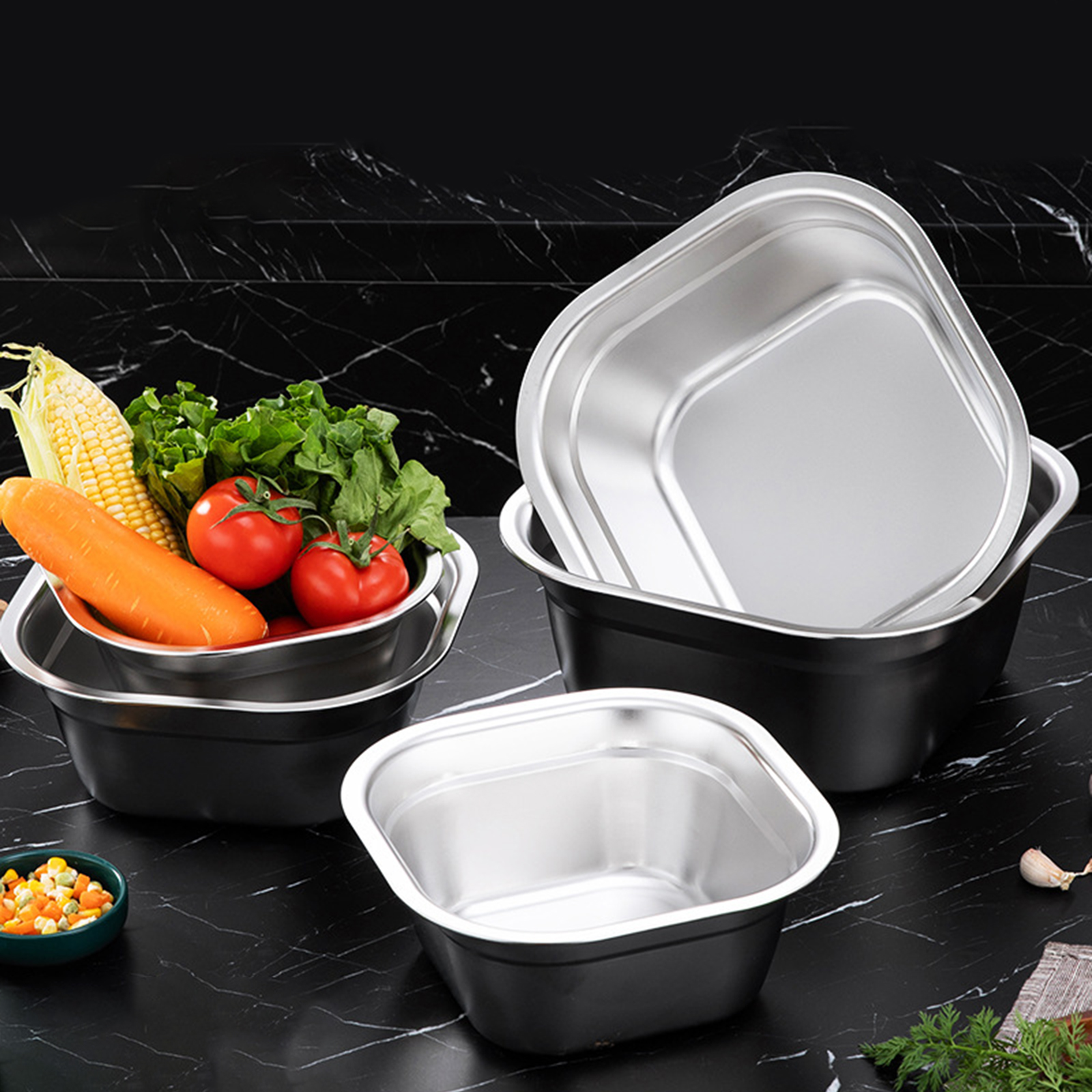 Stainless Steel Square Basin V - đánh giá và giá Food Storage Order