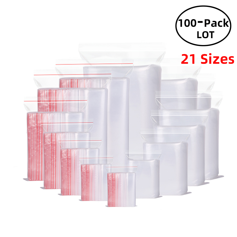100PCS/Pack Resealable Zip Loc - đánh giá và giá Food Storage Zip Bags