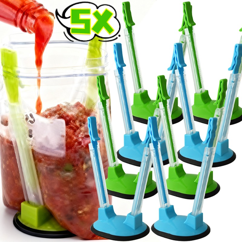 Hands Free Baggy Rack Clip Adj - đánh giá và giá Food Storage Bags Reusable