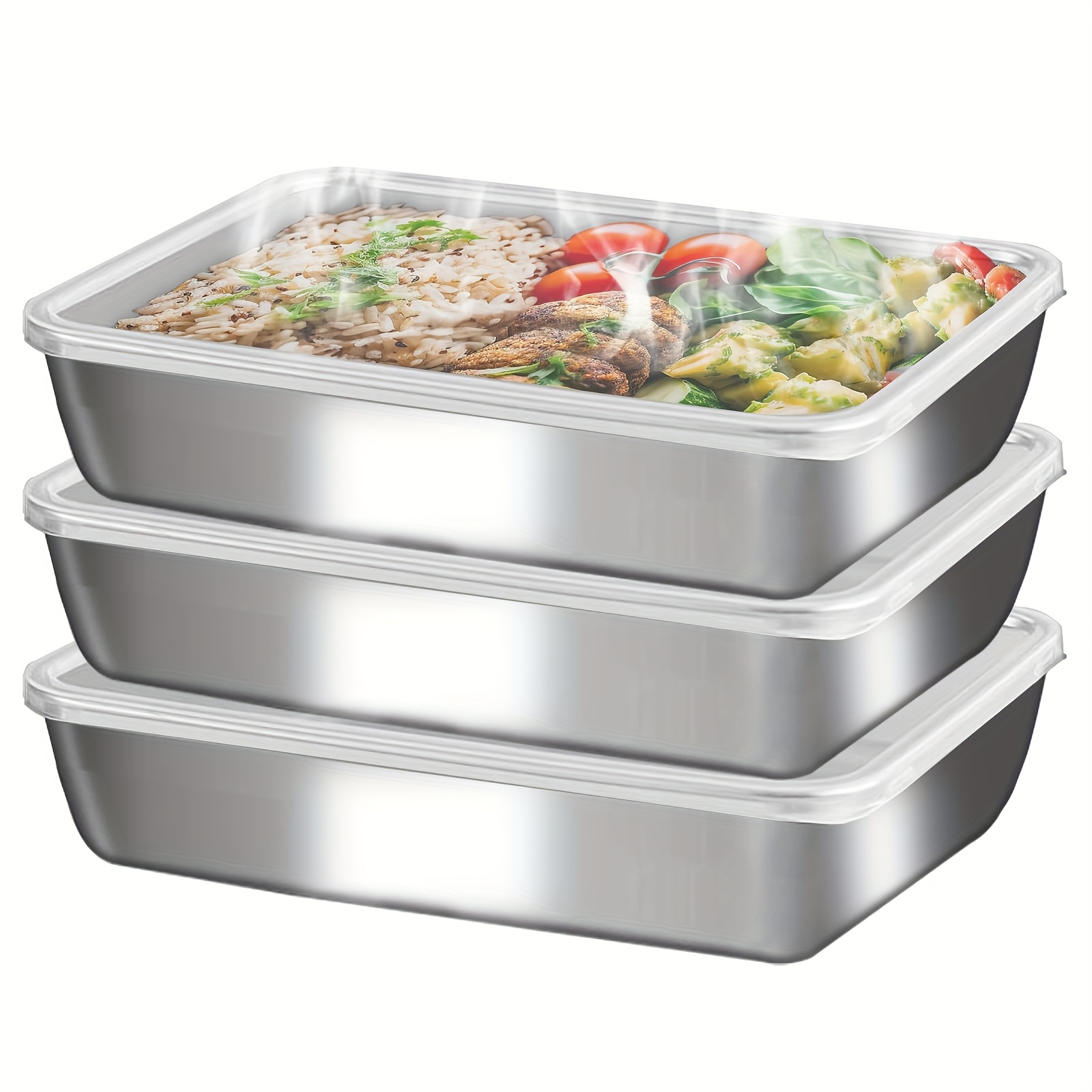 3pcs Stainless Steel Food Cont - đánh giá và giá Stainless Lunch Box
