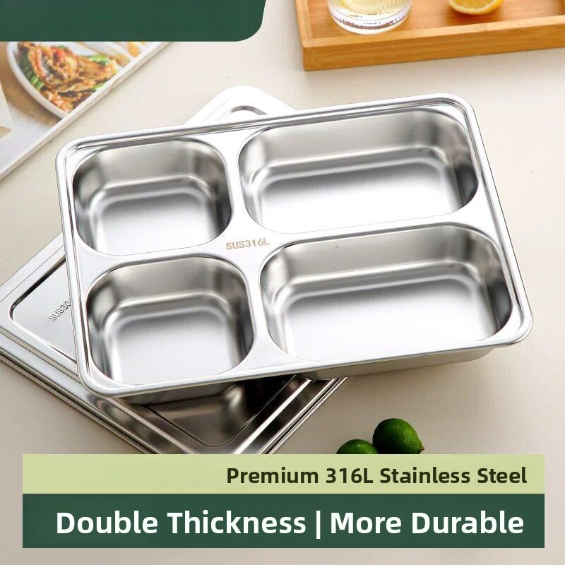 Stainless Steel Compartmentali - đánh giá và giá Stainless Lunch Box