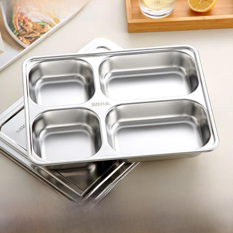 Stainless Steel Compartmentali - đánh giá và giá Stainless Lunch Box
