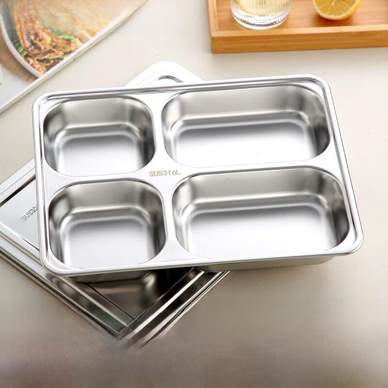 Stainless Steel Compartmentali - đánh giá và giá Stainless Lunch Box