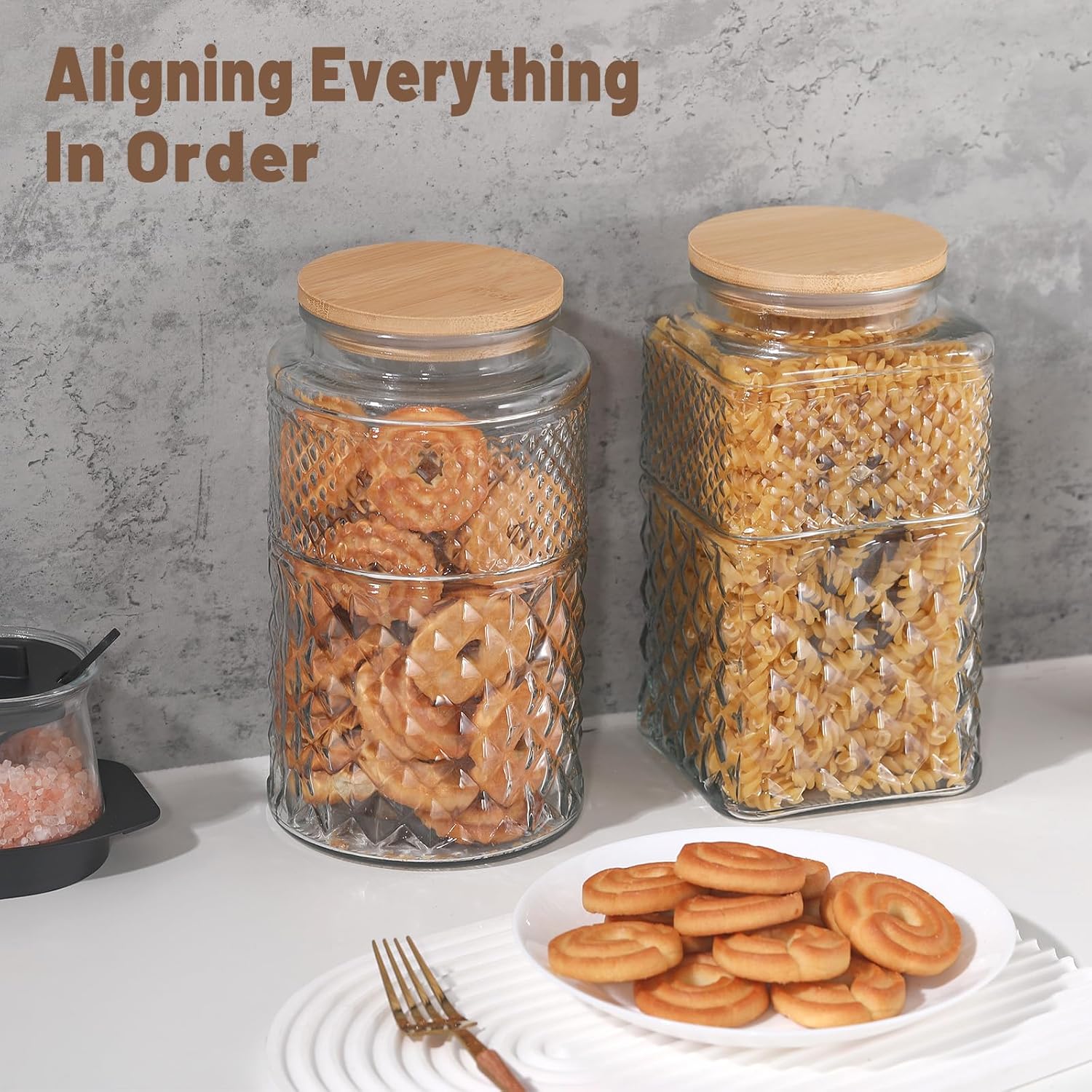 0.7Gallon/2600ml Glass Cookie  - đánh giá và giá Food Storage Large