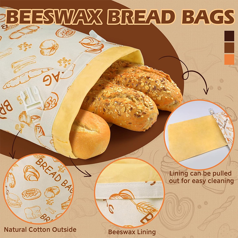Sourdough Bread Bags Reusable  - đánh giá và giá Beeswax Food Wrap